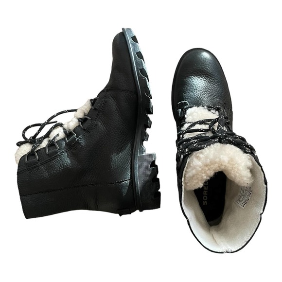 SOREL Phoenix Short Waterproof Combat Boots Women’s 8.5 - Picture 4 of 9